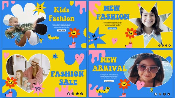 Bright Colour Kids Slideshow