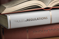 Rules and regulations book. Law, rules and regulations concept. - PhotoDune Item for Sale