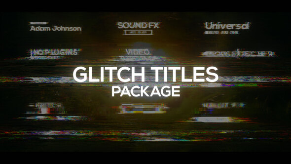 Glitch Titles Package alt