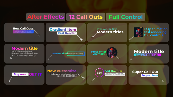 Gradient Call Outs | After Effects