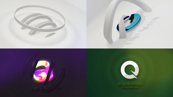 Circular Abstract 3D Logo Reveal alt