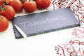 Fresh Tomatoes and Chalkboard Sign - PhotoDune Item for Sale