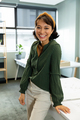 Portrait of happy asian young female architect in office - PhotoDune Item for Sale