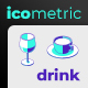 Icometric - Drink Icons - GraphicRiver Item for Sale
