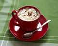 Cup of hot coffe with whipped cream - PhotoDune Item for Sale