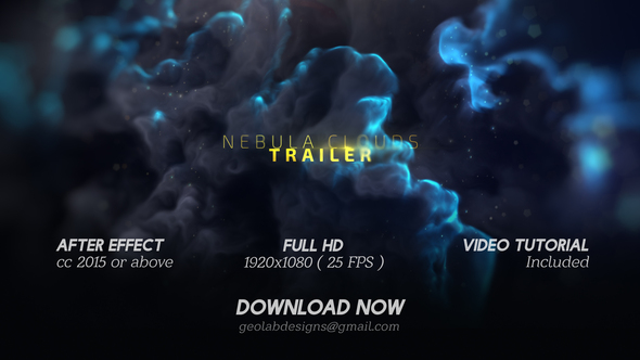Nebula Clouds Movie Trailer l Galaxy Space Sci Fi Trailer