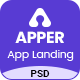 APPER - App Landing Page PSD Template - ThemeForest Item for Sale