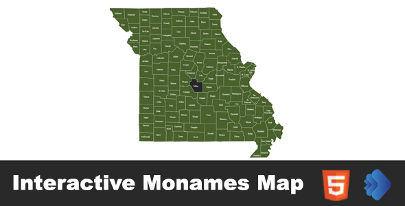 Interactive Monames Map