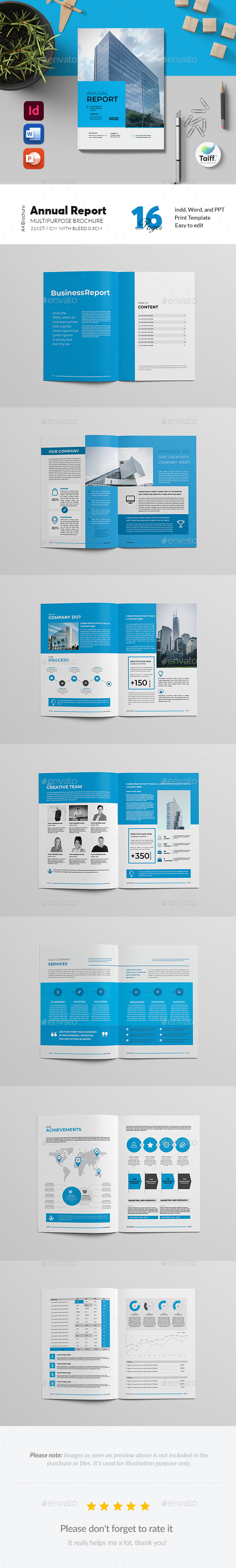 Annual Report Template | DOCX | InDesign | PowerPoint