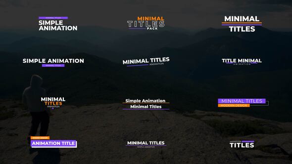 Minimal Titles | After Effects