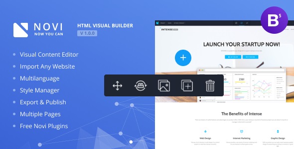 Novi - HTML Page Builder & Visual Content Editor