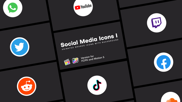 Social Media Icons I | FCPX alt