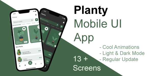 Plantly - Mobile UI App for Android & iOS
