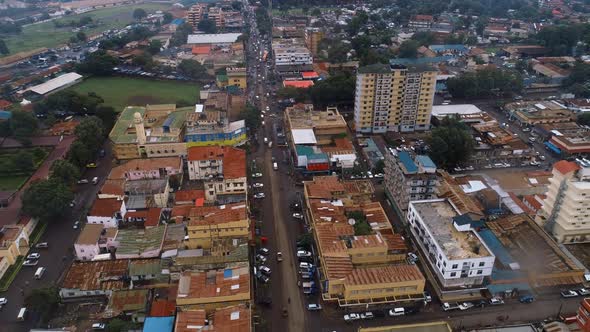 Aerial view of the Arusha City