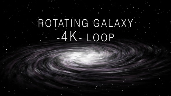 Rotating Galaxy 4K