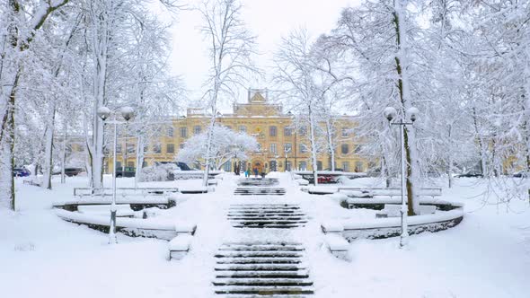 Kiev Polytechnic University in Winter