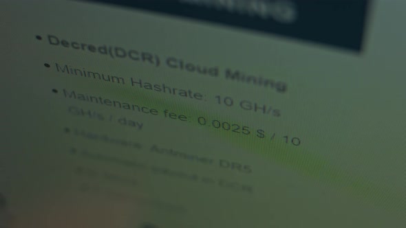 Cryptocurrency Mining on a Computer Screen