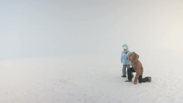 Walk on Misty Mountain in Morning