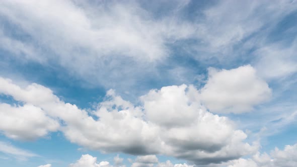 Beautiful moving clouds background