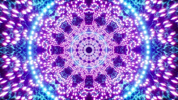 Psychedelic Neon Light Background Loop 4K