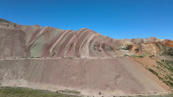 flying rainbow colorful mountains