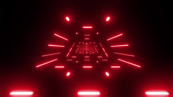 4k Colored Neon Flashing Lights Tunnels Pack