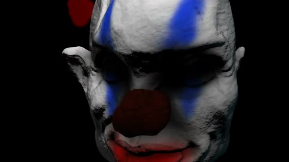 Horror clown mask