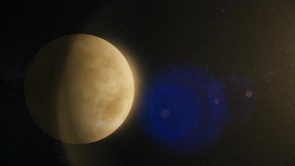 Venus planet in outer space