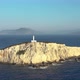 Aerial view of Cape of Ducato lighthouse in Lefkada island- Greece - VideoHive Item for Sale