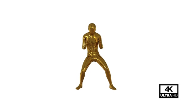 Modern Twerk Dancing Character Animation Golden