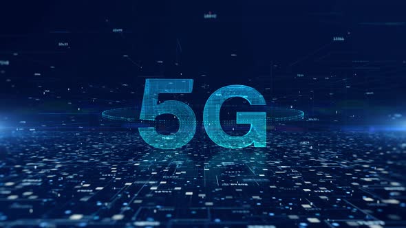 5G High Speed Connection Futuristic Background