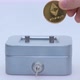 Little Saving Vault Hand Holds Golden Ethereum ETH Coin Virtual Money - VideoHive Item for Sale