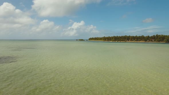 Tropical Beach with and Turquoise Sea