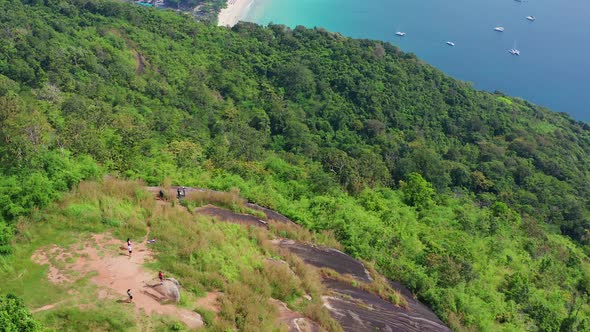 Nui Beach Black Rock Viewpoint in Phuket Thailand