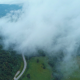 Aerial Flying Through Fog In Mountains - VideoHive Item for Sale