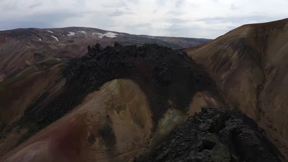 muzzle of an extinct volcano