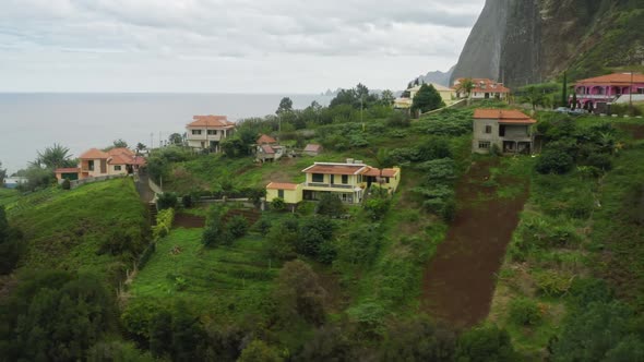 Aerial View of Picturesque Green Valley