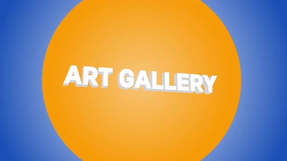 Art Gallery 3D Transition 4k
