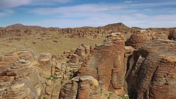 Rock Formations in Gobi Desert Mongolia