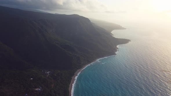 4k 30 Fps Mountains In The Caribbean Island Hawai