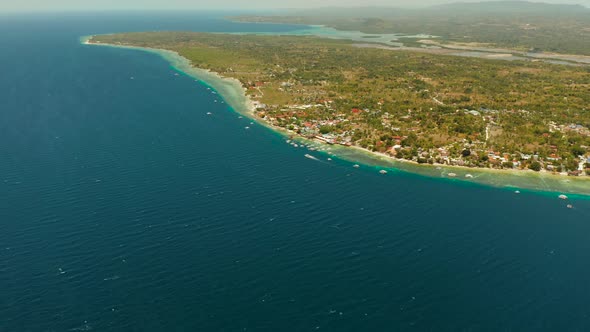 The Coast of the Island of Cebu Moalboal Philippines