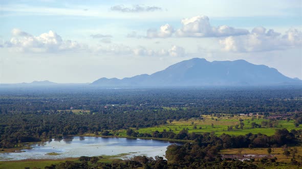 Natural Landscape Sigiriya in Sri Lanka 