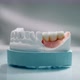 Hands of a Dentist Take a Plaster Model of Teeth - VideoHive Item for Sale