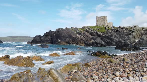 The Beautiful Coast Next To Carrickabraghy Castle - Isle of Doagh, Inishowen, County Donegal -