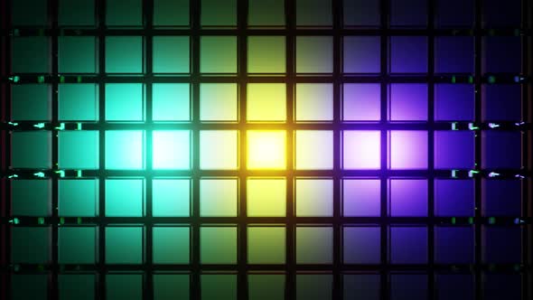 Cube Colored Wall Vj Loop Background 4K