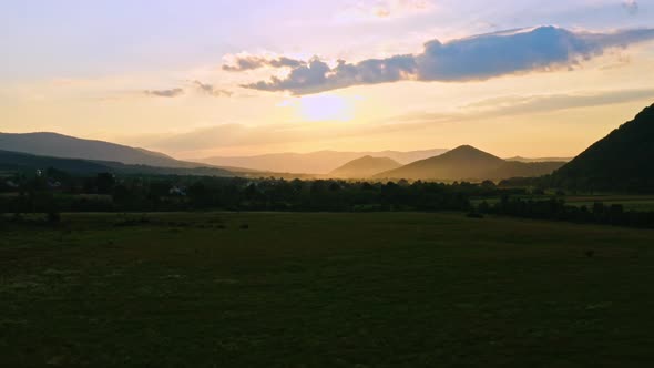 Dawn in Highlands in Spring