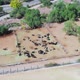 Corral horses, Park of the Original Peoples (Mendoza, Argentina) aerial view - VideoHive Item for Sale