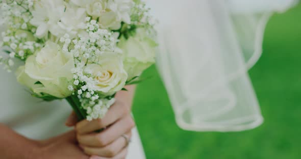 Bride with Flower Bouquet