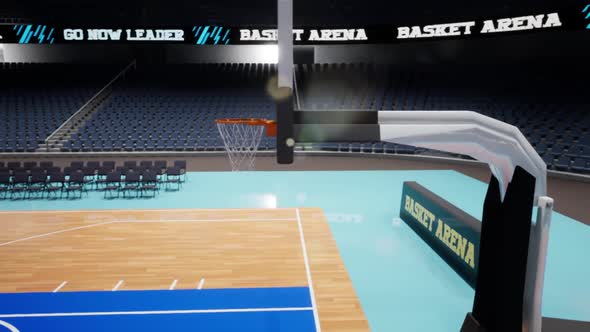 Basket arena stadium side view alt