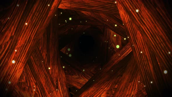 Wood Tunnel Loop Background_4K alt